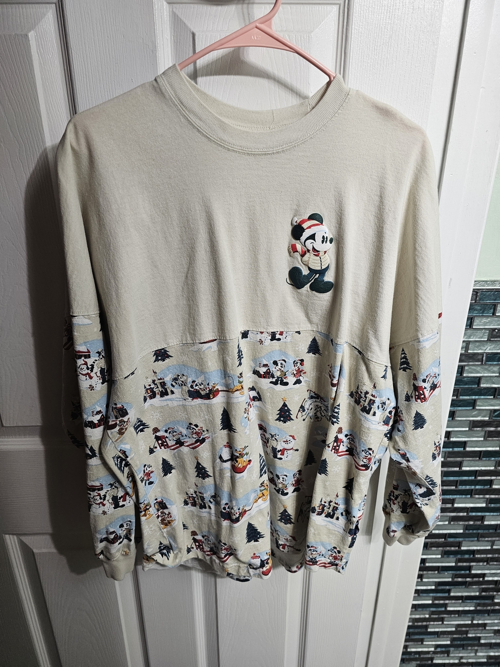 Cream Mickey Mouse Holiday Spirit Jersey